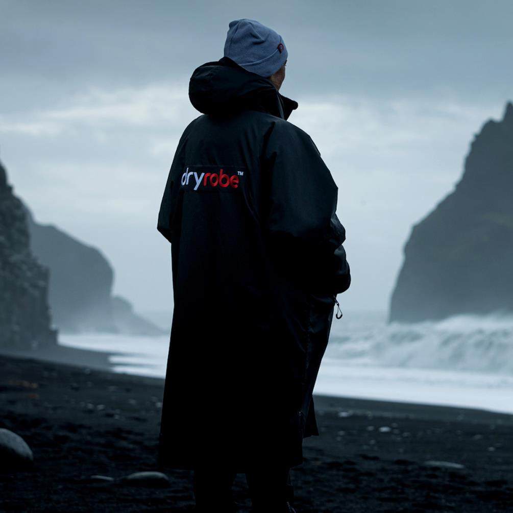 dryrobe Advance Long Sleeve Changing Robe - Black / Grey Extra Image 6